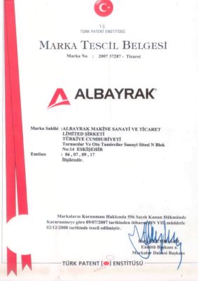 Marka Tescil Belgesi